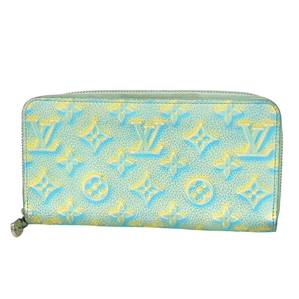 Louis Vuitton Monogram Empreinte Summer Stardust Zippy Wallet M81466 Vert d'O...